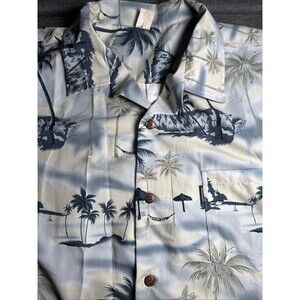 Palmwave Hawaiian Short Sleeve Shirt Mens Size 2XL